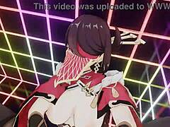 Masked Femdom Dominates in 3D Fantasy