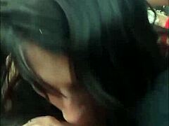 Exciting Public Oral with White Beauty