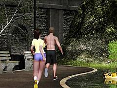 Big-Breasted MILF’s Outdoor Thrill