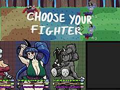 a hentai game with busty anime action