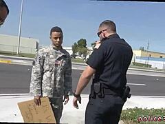 wild gay crew with cops