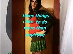 shy crossdresser's hidden intimate moment