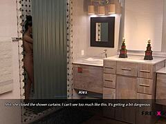 Alex’s Shower with Landlady Heats Up