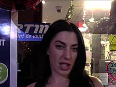 Brunette's intense hardcore video