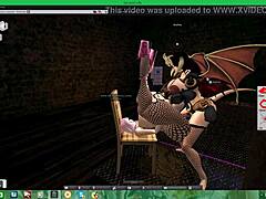 What’s with Futanari Demon’s Busty Shemale Clash?