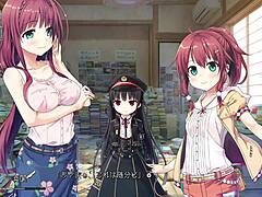 teasing hentai moments in anime style