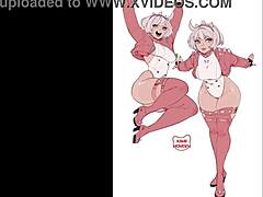 Elphelt's Curves in Hentai Action