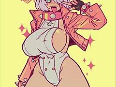 Elphelt's Curves in Hentai Action