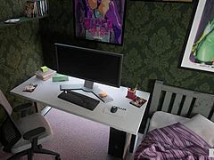 Brunette’s Teasing Finger Play With Toys