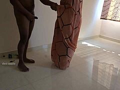 my tamil maid jerks me off during work