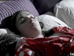Santa bangs petite teen at boss's home hard