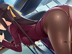 cosplayer's black stockings ignite erotic vibes