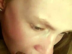 German Teen Blonde Sucks With Fierce Throat Action