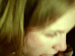 German Teen Blonde Sucks With Fierce Throat Action