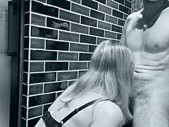 Young Blonde's Curves Get Messy