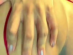 beautiful woman's intense moment