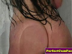 tattooed brit sucks cock before messy facial cumshot