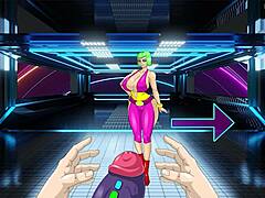 teasing anal play in cybersex 2077 game