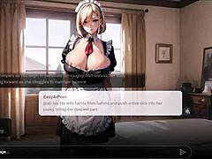 Maid's Fierce Anal Cartoon Play
