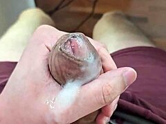 Guy's raw solo erotic moment