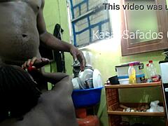 Big Cock Blowjob in the Kitchen Scene