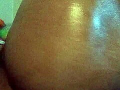 Oiled Brunette’s Quarantine Steam