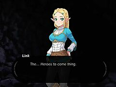 Zelda’s fierce anal fuck in porn game