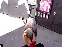 blonde's fierce public chaos