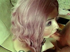 amateur blowjob with thrilling finish!