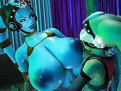 Lost in wild 3d hentai orgy