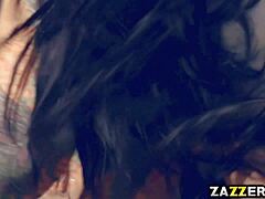 Romi’s Daring Mouth Greets A Massive Black Cock