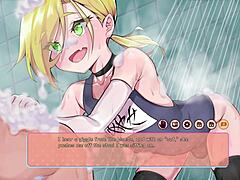 Crossdresser in Hot Anime Hand Action