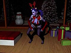 SULTRY WIDOW TEASES IN 3D