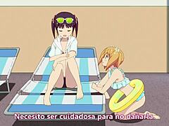 Touching Yuri with lesbian bonds