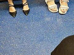 Ever caught sneaky feet on camera like this?