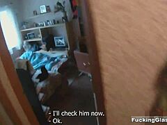 Blonde Teen's Balcony Passion