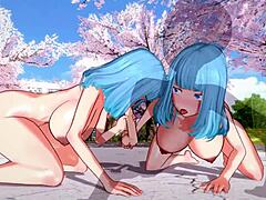 Hentai Babe's Fantasy Becomes Reality