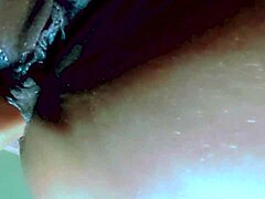 My newest model teases with black creampie