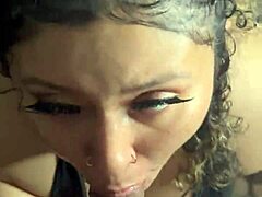 latina's rough sloppy deepthroat session part 2