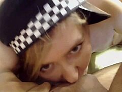 Blonde cam girl gets fierce