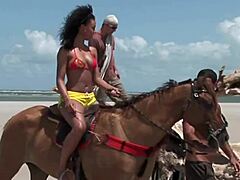 Provocative Beachside Group Action Unleashed