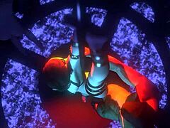 Stunning Shemale’s 3D Pole Seduction