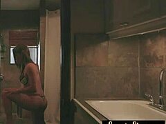 STUNNING BEAUTY TAKES DEEP THRUST