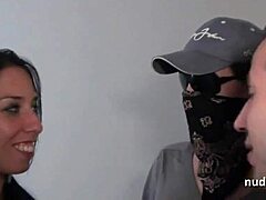french beauty in daring threesome pov