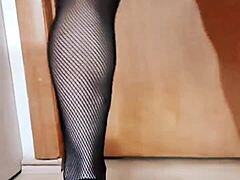 what’s this milf wife hiding in her stockings?