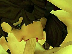 True hentai blowjob with facial finish
