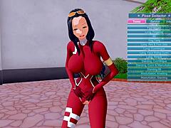 Robin Cosplay Stuns in 3D Hentai