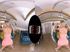Forbidden Blonde Bliss in VR
