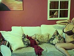 my shay laren striptease in a pink dress