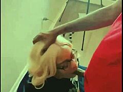 blonde barbie seduces dark stranger